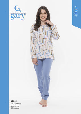 DAMEN-PYJAMAS L/S R50015 Tellini S.R.L. Großhandelskleidung